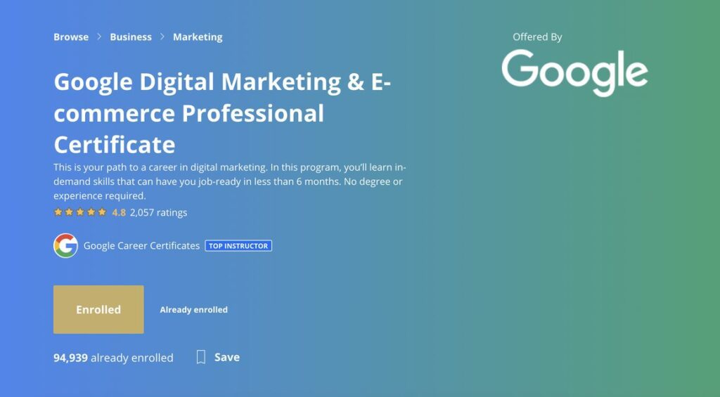 google-digital-marketing-eccommerce-professional-certificate